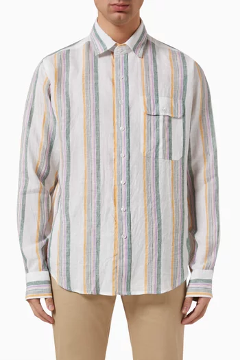 Stripe Summer Shirt in Linen