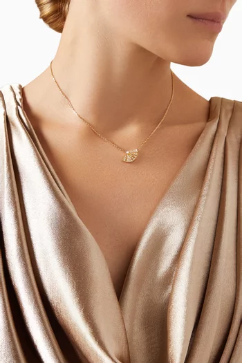 قلادة فانفير سيمفوني بدلاية مرصعة بالماس ذهب أصفر عيار 18