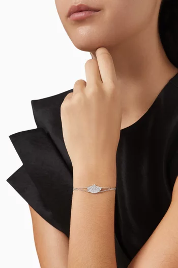 Fanfare Symphony Diamond Bracelet in 18kt White Gold