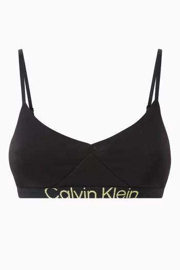 Calvin Klein Women's Unlined Triangle Bras, Black, Large price in UAE,  UAE