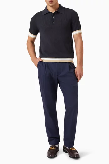 تي شيرت بولو كوين منسوج من القطن