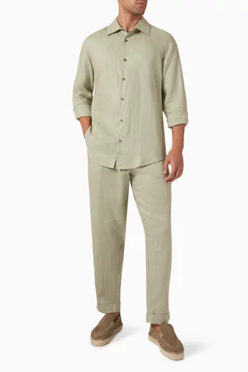 Long-sleeve Shirt in Linen