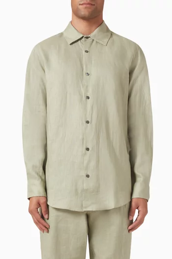 Long-sleeve Shirt in Linen