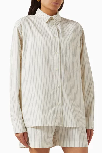 Braxton Striped Shirt in Cotton
