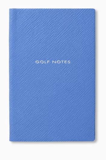 دفتر ملاحظات بطبعة Golf Notes جلد حبيبي بنقشة باناما