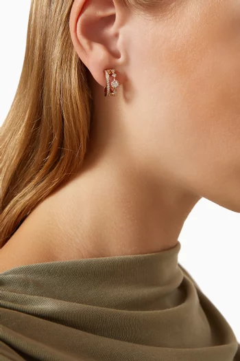 Trilogie Forever Diamond Earrings in 18kt Rose Gold