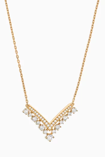 Stella Diamond Pendant Necklace in 18kt Yellow Gold