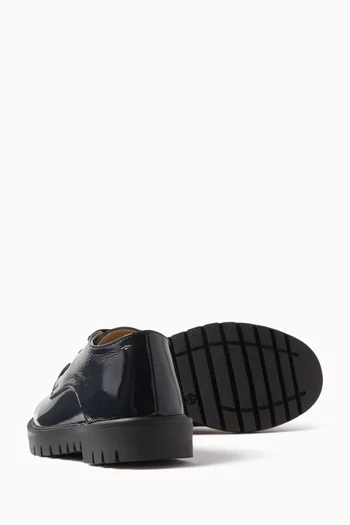 Chunky Lace-up Shoes in Leather