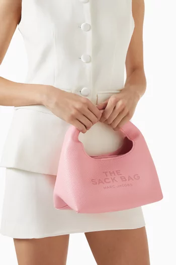 The Mini Sack Top-handle Bag in Leather