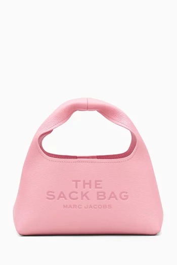 The Mini Sack Top-handle Bag in Leather
