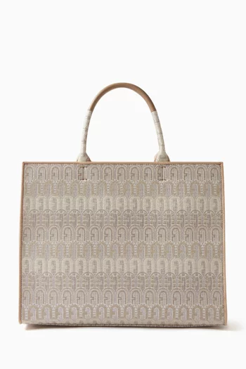 Furla Opportunity Large Tote Bag in Jacquard Fabric