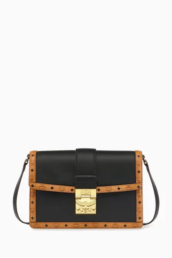 Small Tracy Shoulder Bag in Leather Visetos Mix