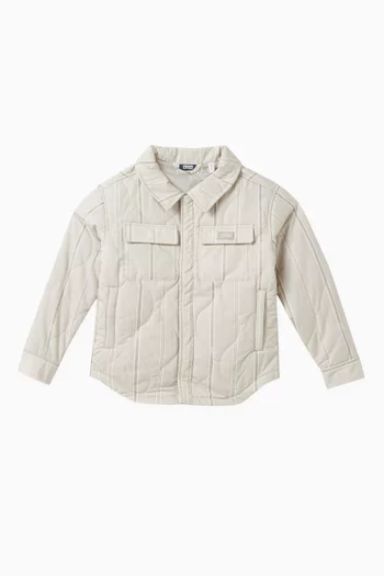 Quilted Apollo Shacket in Cotton-blend
