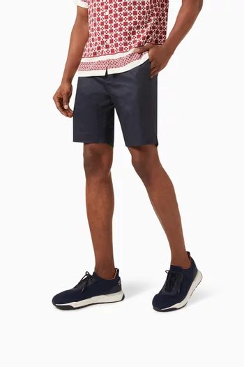 Flin Low-top Sock Sneakers in Stretch-knit & Nubuck
