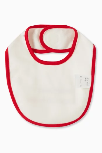 Logo Bib in Cotton Blend