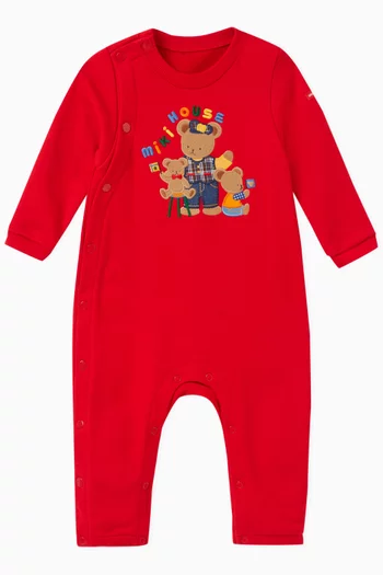 Bear Logo Coverall in Cotton