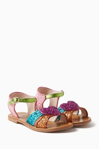 Amora Sandals in Glitter