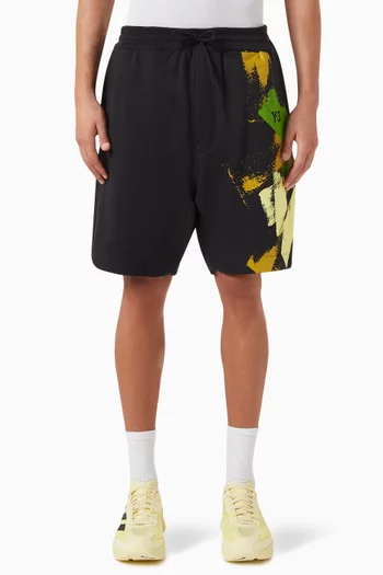 Y-3 Placed Graphic Shorts in Terry Loopback