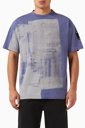 Brushstroke T-shirt in Cotton Jersey
