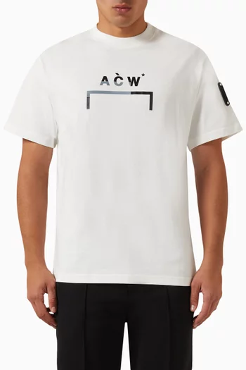 Strata Bracket Logo T-shirt in Cotton
