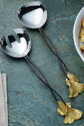 Golden Ginkgo Serving Set