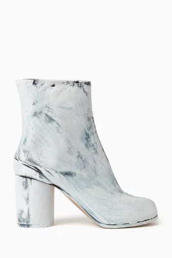 Tabi 80 Ankle Boots in Painted Leather