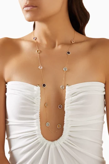 Nude Diamond Long Necklace in 18kt Gold