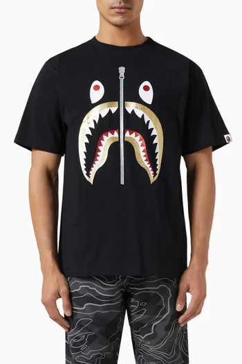 Glitter Shark T-shirt in Cotton