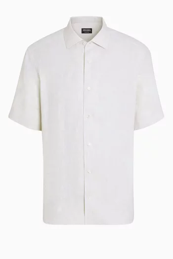 Short-sleeve Shirt in Linen