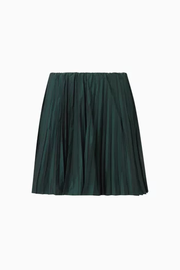 Crush Pleated Skirt in Tulle