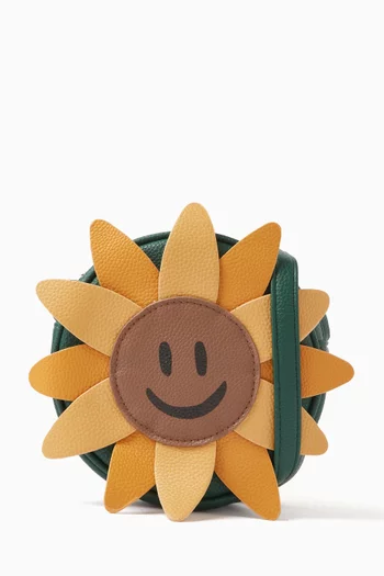 Sunflower Crossbody Bag in Leather