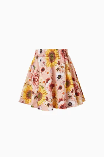 Barbera Floral Skirt in Organic Cotton