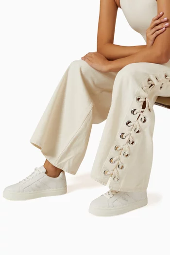 Lauren Low Top Sneakers in Leather