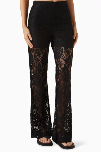 Toby Flared Pants in Lace