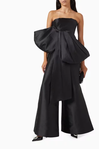 Nadina Bow-embellished Top in Twill