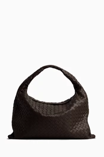 Large Hop Hobo Bag in Intrecciato Leather