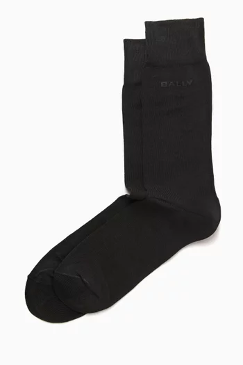 Logo Socks in Cotton-blend