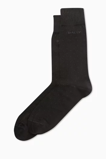 Logo Dots Socks in Cotton