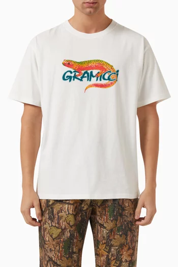 Salamander Logo T-shirt in Organic Cotton-jersey