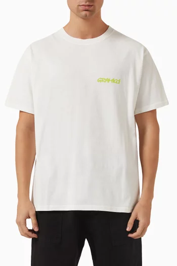 Footprints T-shirt in Organic Cotton-jersey