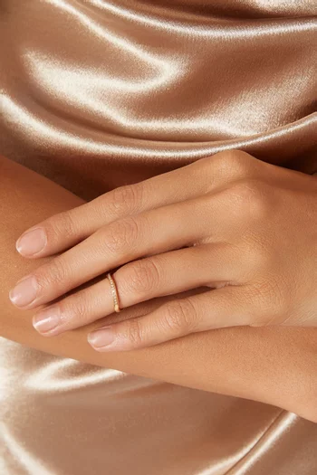 Infinity Diamond Midi Ring in 18k Yellow Gold
