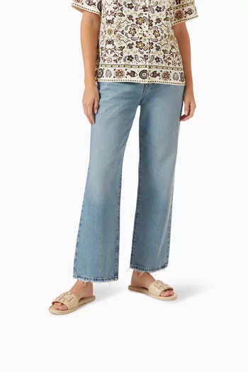 حذاء رياضي مفتوح بحرفي T جلد مبطن