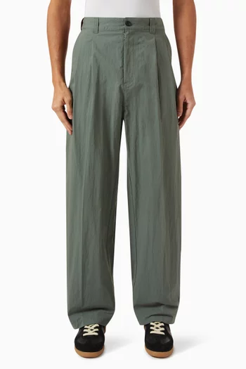 Pleated Pants in Cotton Blend