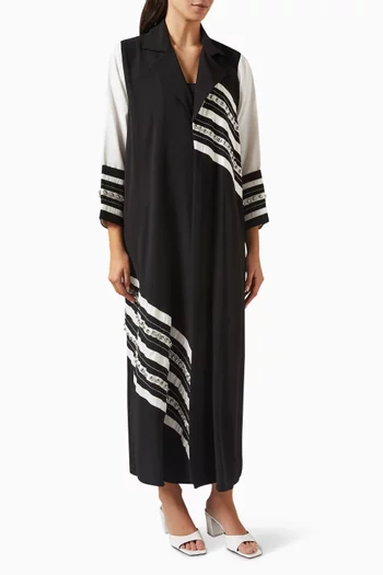 Embellished Abaya in Silk