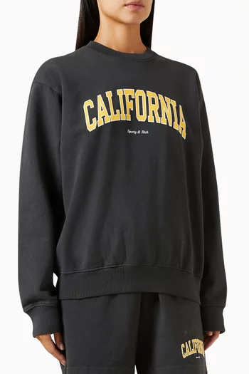 California Crewneck Sweatshirt in Cotton