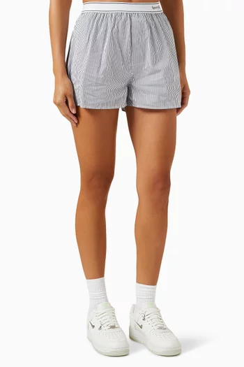 Serif Logo Boxer Shorts in Cotton
