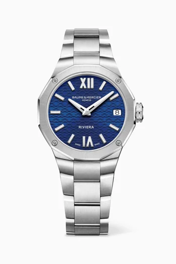 Riviera Automatic Stainless Steel Watch, 33mm