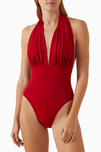 Halter Low Back Mio One-piece Swimsuit