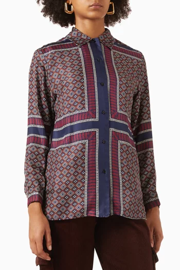 Loane Printed Shirt in Silk