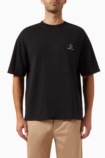 Lemon outline Logo T-shirt in Cotton Jersey